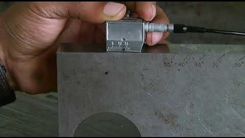 Angle probe index and angle verification