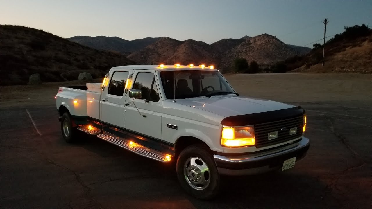 7 3 Idi Turbo Sound Rev Acceleration 1994 Ford F350 Crew Cab Dually Longbed Roll A Long Package