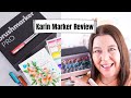 Karin Brush Markers Review - Swatch and Easy Watercolor Techniques