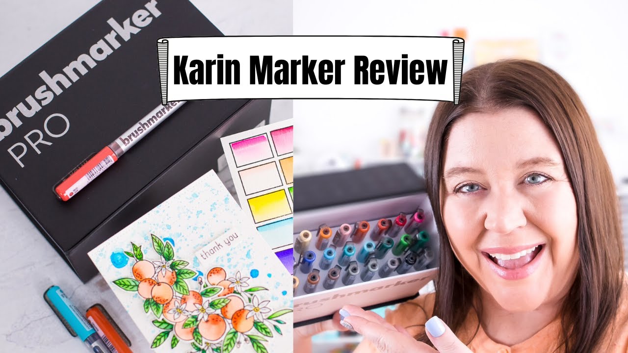 How to Use Karin DecoBrush Pigment and Metallic Markers 