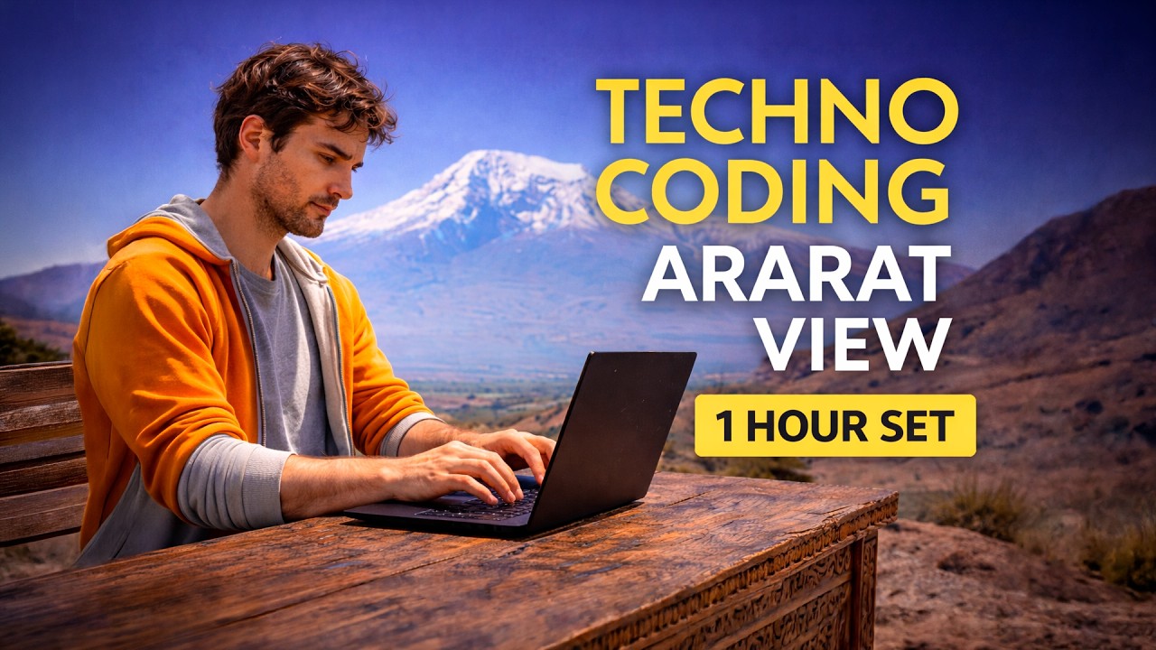 TECHNO Coding with a View of Mount Ararat | 1 Hour Techno & Trance ...