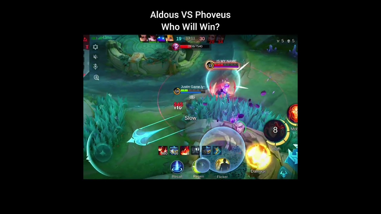 Aldous VS Phoveus 