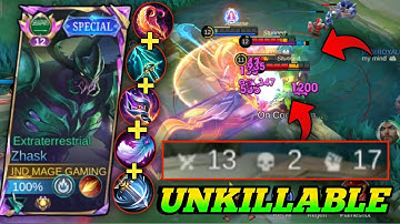 GLOBAL ZHASK UNKILLABLE META BUILD 2025! (must try) !! ZHASK MID-LANE GAMEPLAY 