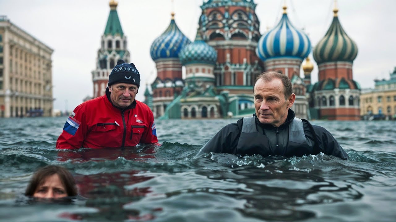 Right Now! Russia is Covered by a 5-meter Wave. Flooding Tears Down Bridges and Houses