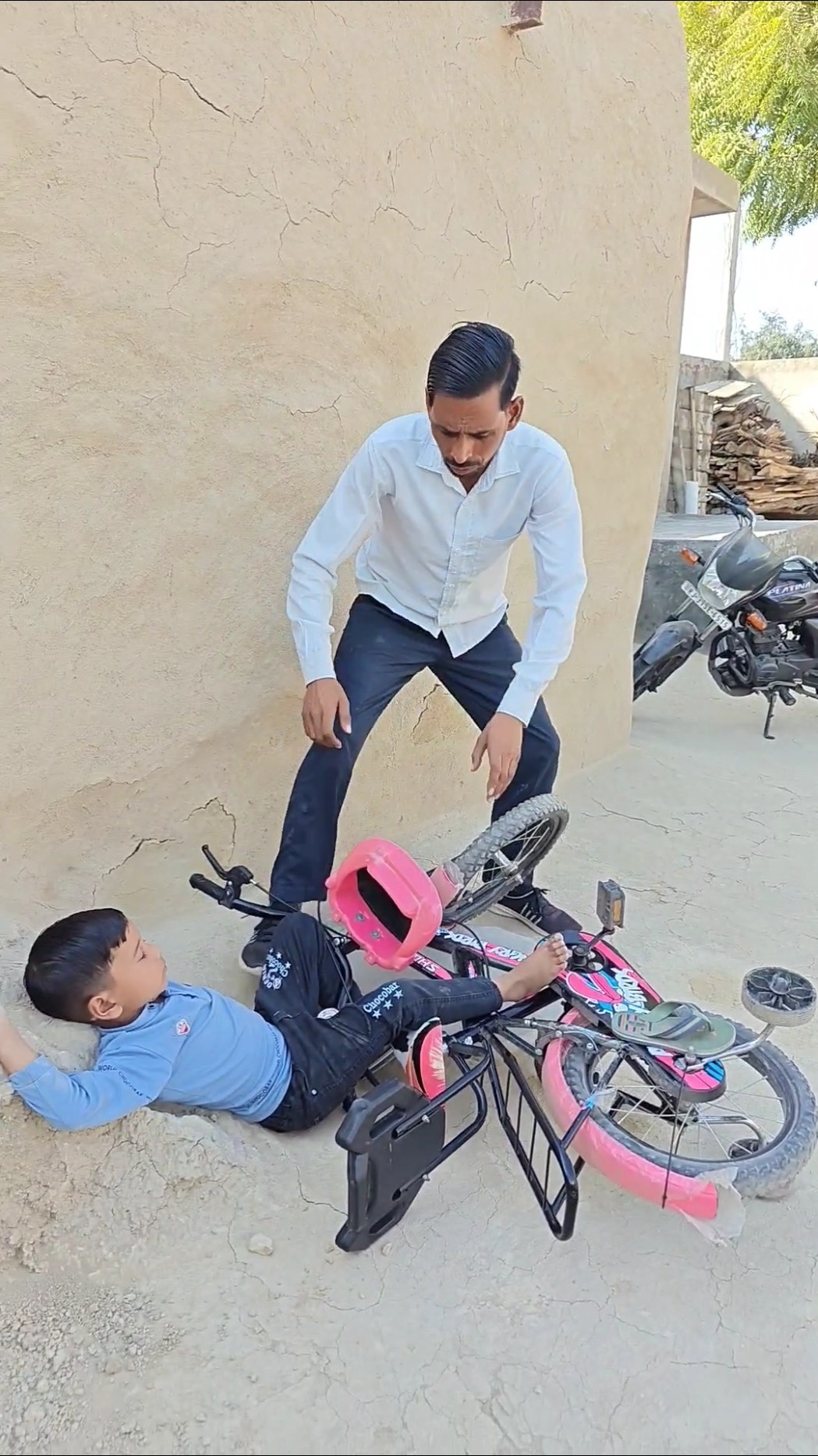 Stunt karna mahanga pad Gaya ? #shorts