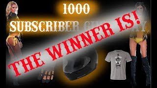 GCR 1000 Giveaway Winner!!!