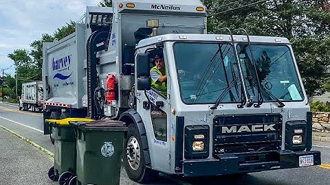 E.L Harvey 30290 MACK LR McNeilus ZR Side Loader Short Video