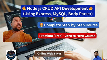 🔥🤩 Step-by-Step Complete Node js, Express and MySQL APIs 🔥 | Node js MySQL CRUD APIs Complete Course