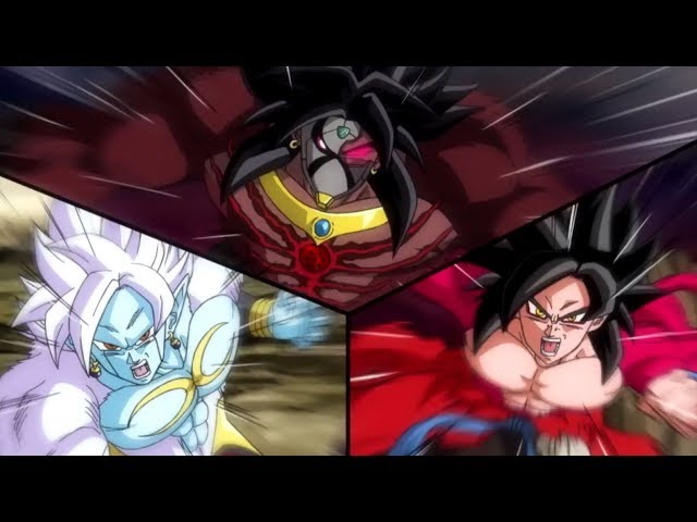 Dragon Ball Heroes Super Saiyan 4 Broly/Goku/Vegeta Opening Animation 