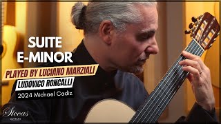 Thumbnail for Luciano Marziali plays Suite e-minor by Ludovico Roncalli on a 2024 Michael Cadiz Classical Guitar
