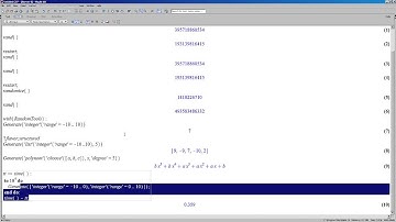 Generating Random Numbers Efficiently in Maple