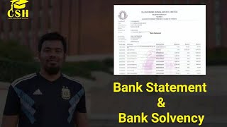 Bank Statement & Bank Solvency || Bachelor, Master’s || Study In China -CSH 🇨🇳