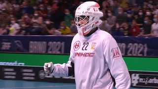 Stunning performance by Czech goalie to win the U19 World Floorball Championships!!