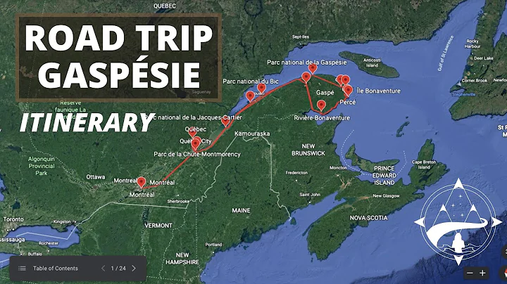 ITINERARY 8 DAYS GASPÉSIE ROAD TRIP