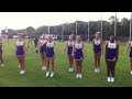 Ball High cheerleaders warm up for La Marque