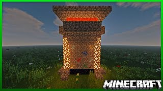 How To Build a Cobblestone Generator in Minecraft! 1.12+ (2018)