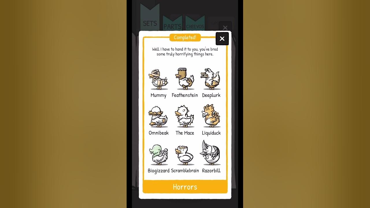 Horrors Set Complete - Clusterduck | Rosie Rayne #shorts