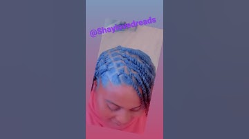 SIMPLE STYLE ON SOFT LOCS SHORT VIDEO TIK TOC DIY DREADS RETWIST STYLE NATURAL GOOD HAIR