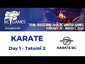 Trail Rossland 2026 BC Winter Games Karate Day 1 Tatami 2
