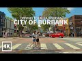 4k burbank  driving in the city of burbank downtown los angeles county california usa travel