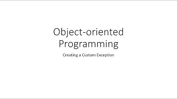 Creating a Custom Exception in Java
