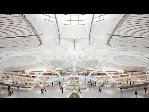 3d Animation for Beijing Airport Zaha designed