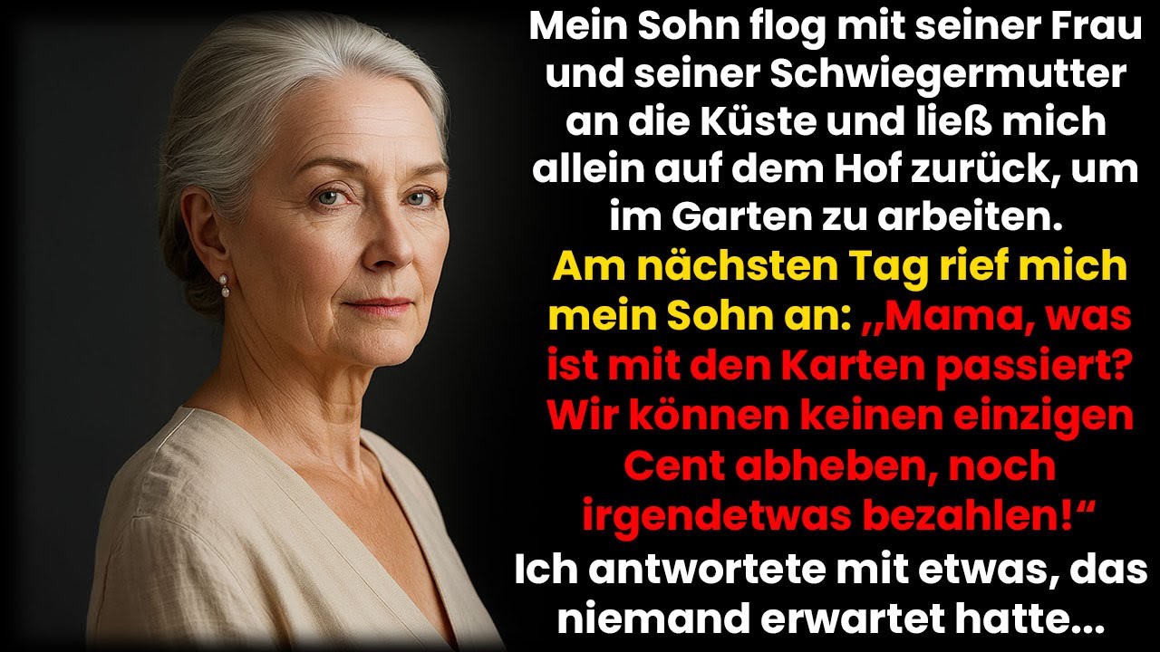Mein Sohn flog mit Frau und Schwiegermutter an die Küste – ich blieb allein auf dem Hof zurück