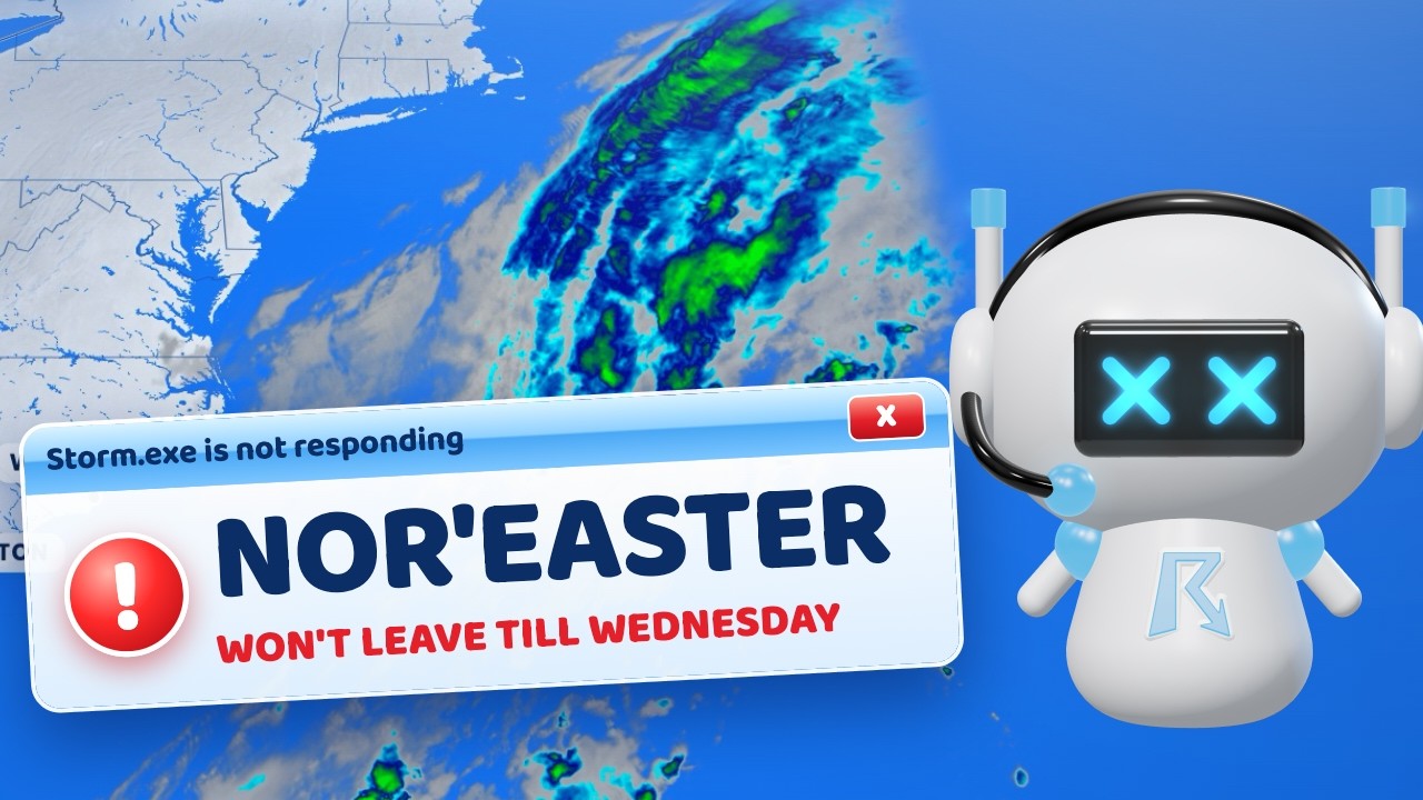 A Nor'easter Forms Tonight, and It Won't Leave Until Wednesday