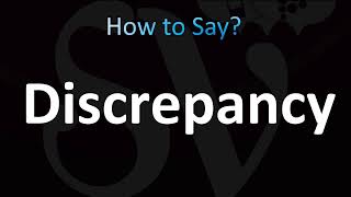 How to Pronounce Discrepancy (CORRECTLY!)