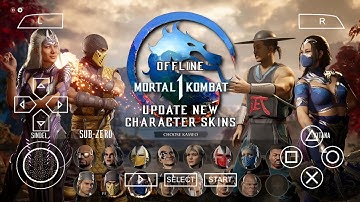 MORTAL KOMBAT 1 PPSSPP Android Offline Mod MK Unchained | New Character Skins | UPDATE 4 | Gameplay