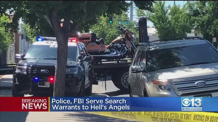 Authorities Serving Search Warrant To Modesto Hell’s Angels Clubhouse