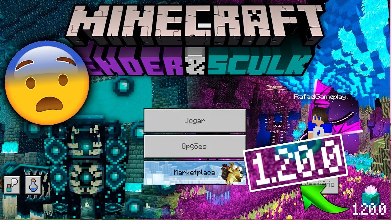 COMO TER A ATUALIZAÇÃO DO MINECRAFT PE 1.20 ENDER & SCULK - MINECRAFT  BEDROCK ENDER & SCULK 