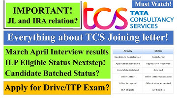 TCS Joining Letter Not Received | #interview Results Apply for Drive Nextstep #ilp Eligible Batched