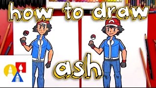 How To Draw Ash Ketchum From Pokemon How To Draw Ash Ketchum From Pokemon