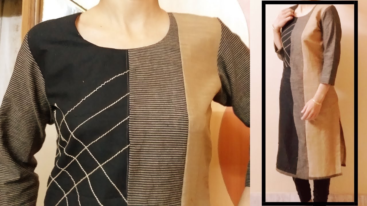 Transform Old Saree Into Designer Kurti, Recycle Your Old Clothes - YouTube