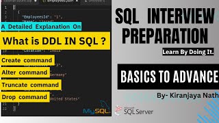 What Is DDL In SQL ? | Learn How To Use Create, Alter, Truncate & Drop Commands Practically | SQL