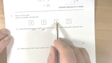 Pearson 2017 GCSE Mathematics Specimen Paper 1F Q5 to Q6