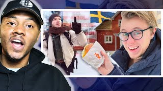 AMERICAN REACTS To American Lives As A Swede For A Week