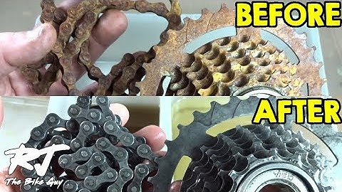 Rusty Freewheel/Chain - Challenged To Remove The Rust With Evaporust