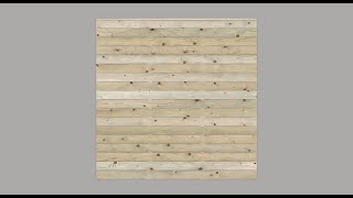 Pressure-Treated Wide Board Slatted Fence Panel