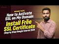 How to Activate SSL on My Domain | Install Free SSL Certificate (Step by Step) Bangla Tutorial 2026