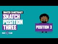 How To Snatch : Lesson 3 (Learning the Snatch in Olympic Lifting | Position Three from the Floor)