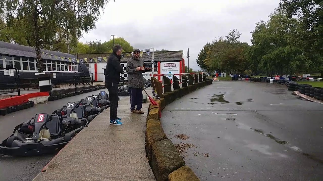 Rotax FR125 CRG at Stretten in the wet.