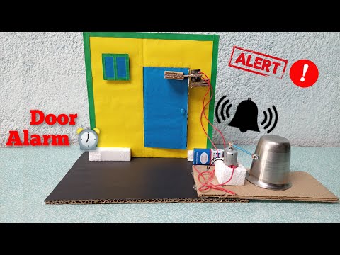 How To Make A Door Alarm || Magnetic Door Security Alarm || Science Project