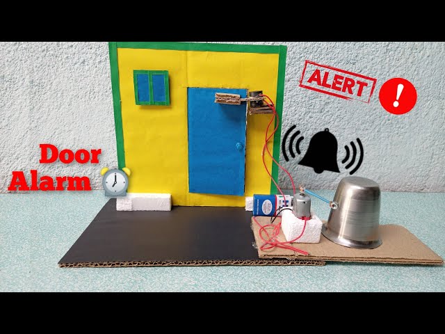 How To Make A Door Alarm || Magnetic Door Security Alarm || Science Project class=