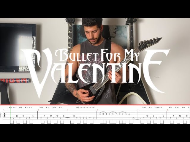 Bullet For My Valentine -Suffocating Under Words Of Sorrow  Guitar Cover with On Screen Tabs (#10) class=