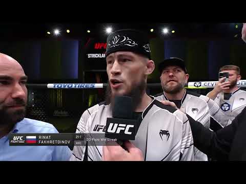 UFC Вегас 76 Ринат Фахретдинов - Слова после боя