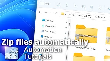 Zip files automatically · A no-code tool · Tutorial · Automation Workshop for Windows