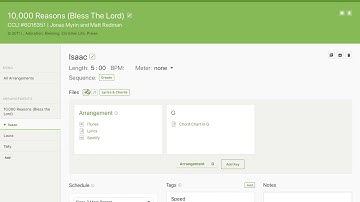 Creating Default Charts Planning Center