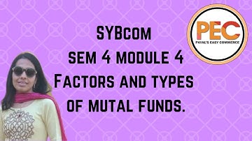 TYPES  AND FACTORS OF  of mutual funds  I SYBCOM I SEM 4 I MODULE 4